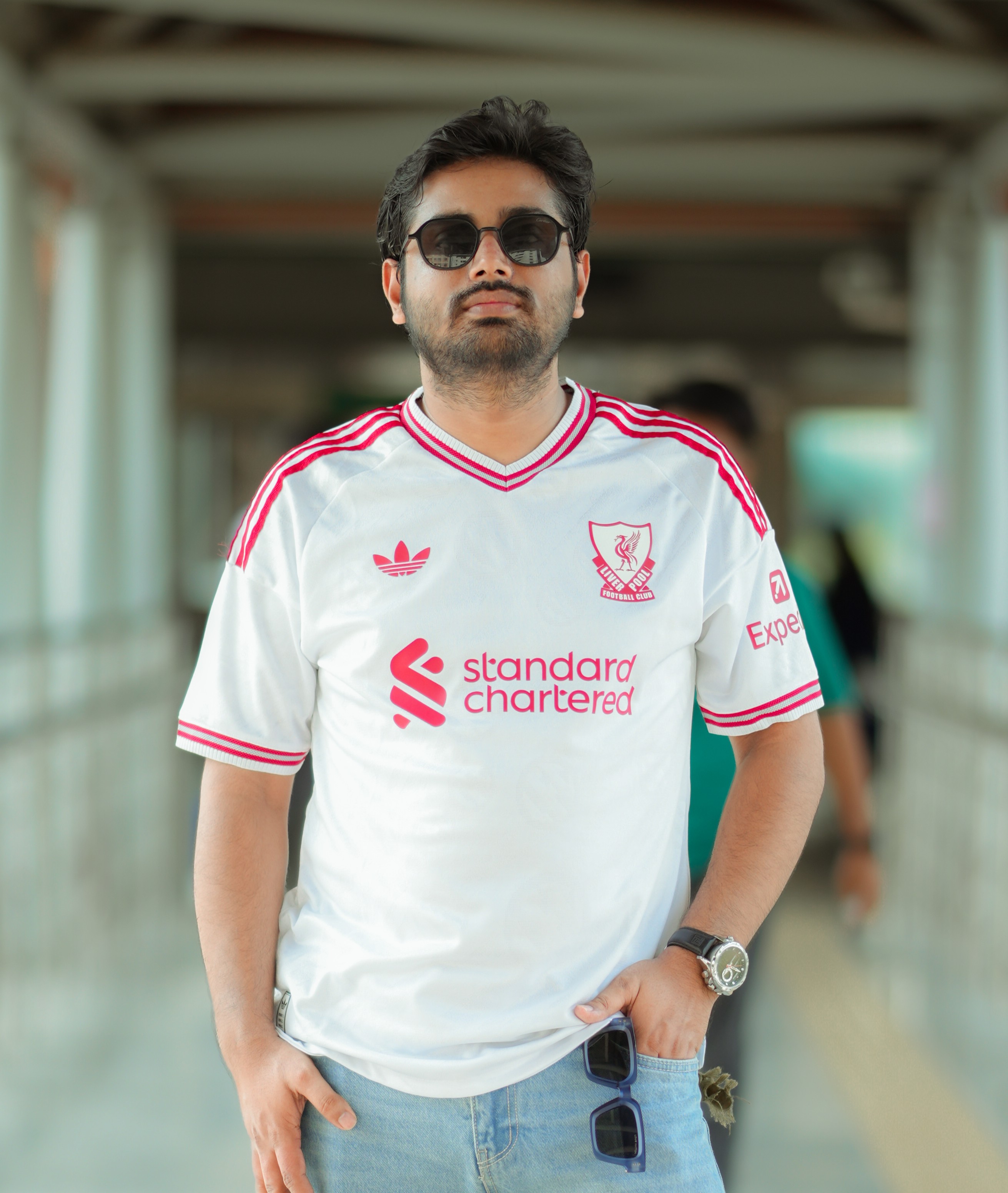 Liverpool FC Retro Concept Away Jersey – White & Red Edition