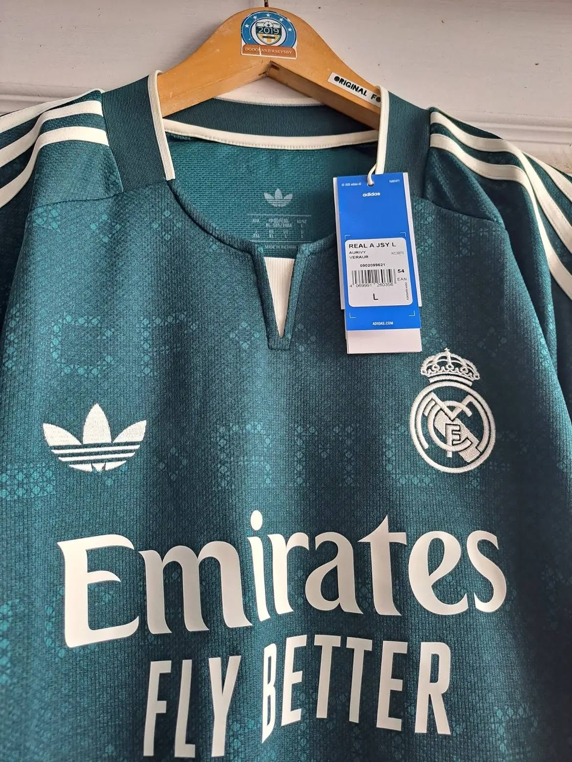 Real Madrid Full Sleeve Away Authentic Jersey